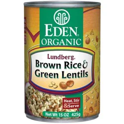 Eden Foods Brown Rice & Green Lentils - 15 oz