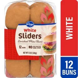 Kroger White Sliders Enriched Mini Buns