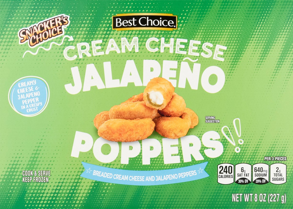 slide 3 of 9, Best Choice Snacker's Choice Creamy Jalapeno Poppers, 8 oz