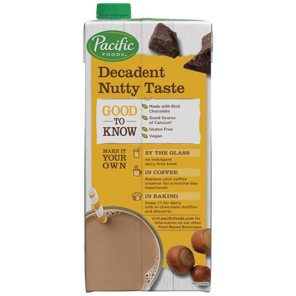 slide 4 of 5, Pacific Foods Chocolate Hazelnut Soy Milk, 32 fl oz