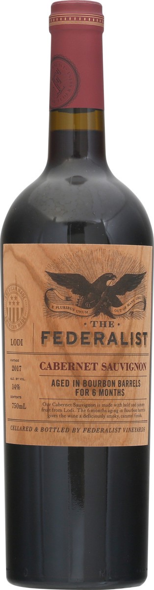 slide 4 of 11, The Federalist Cabernet Sauv Bourbon Barrel Wine, 750 ml