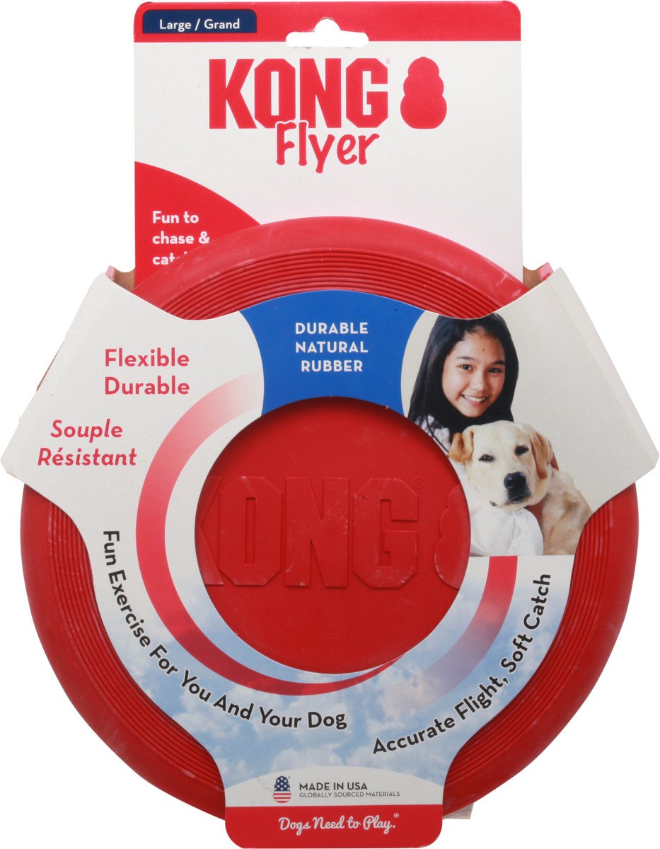 slide 1 of 9, Kong Dog Toy Flyer Lg, 1 ct