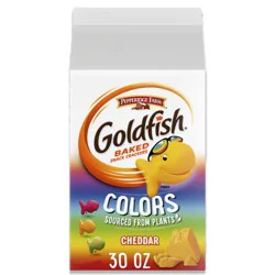 Pepperidge Farm Goldfish Colors Cheddar Cheese Crackers, 30 oz