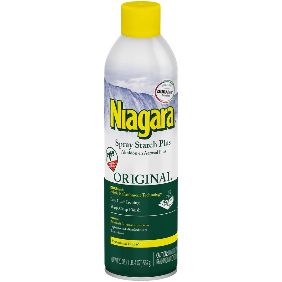 slide 1 of 4, Niagara Original Spray Starch Plus Durafresh Professional Finish, 20 oz