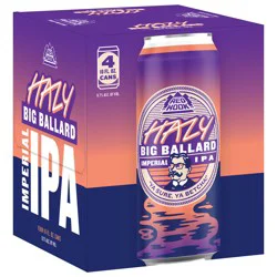 Redhook Brewery Hazy Big Ballard Imperial IPA, 4 Pack 16 oz Cans