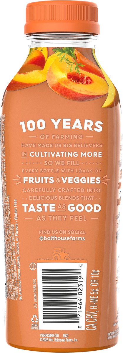 slide 5 of 5, Bolthouse Farms Energy Peach Carrot Mango Juice Smoothie 15.2 fl oz, 15.2 fl oz