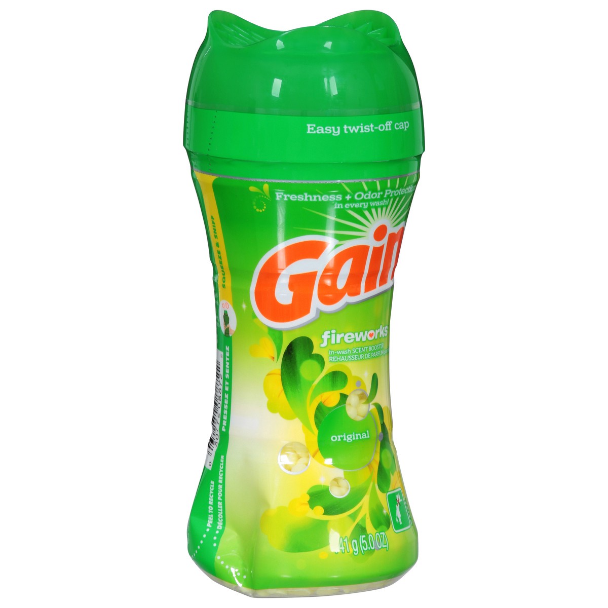 slide 7 of 13, Gain In-Wash Laundry Scent Booster, Original Scent, 5.0 OZ, Fresh Extender + Odor Protection, 5.5 oz