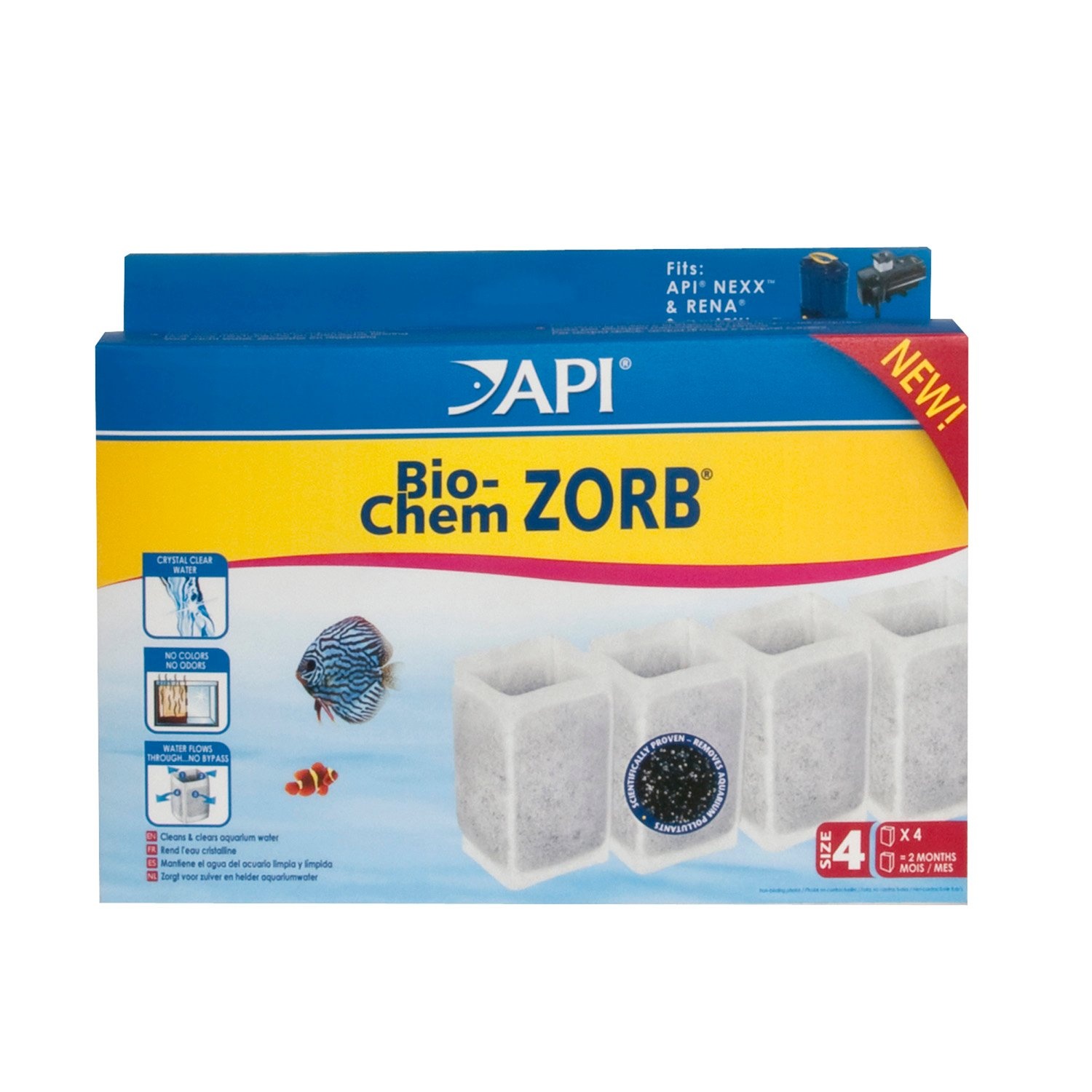 slide 1 of 1, API Bio Chem Zorb Size 4 Filter Cartridge, 4 ct