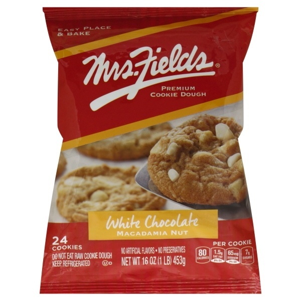 slide 1 of 1, Mrs. Field's Mrs Fields White Chocolate Macadamia Nut Cookie Dough - 16 oz, 16 oz