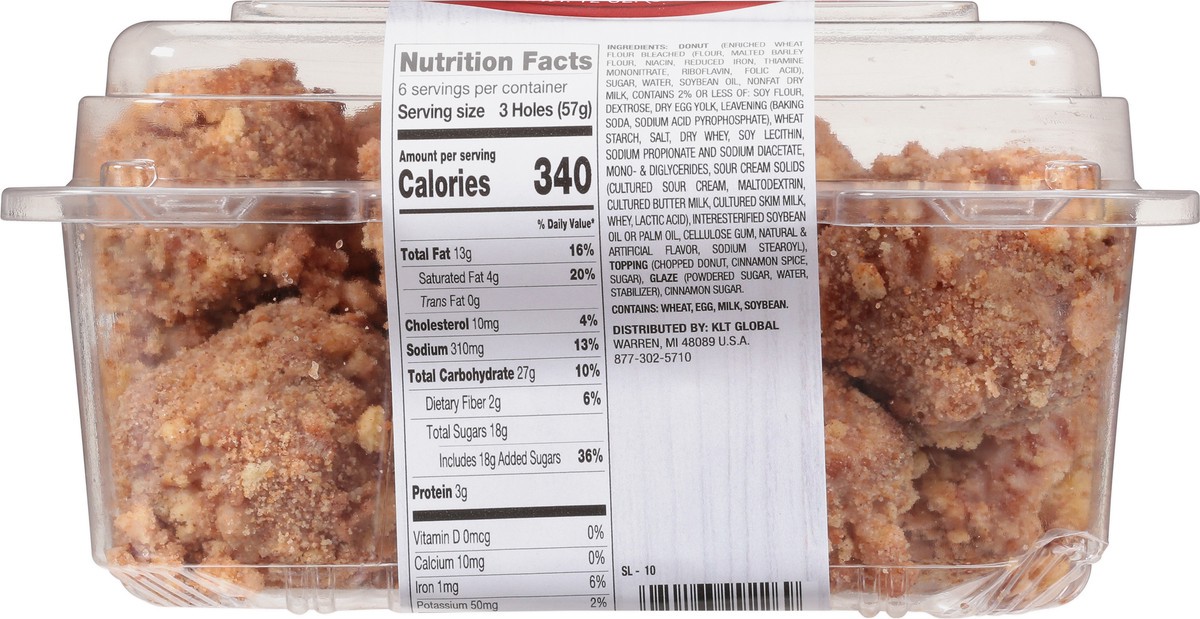 slide 12 of 14, Sabrina's Donut Holes Cinn Sugar Tub, 12 oz