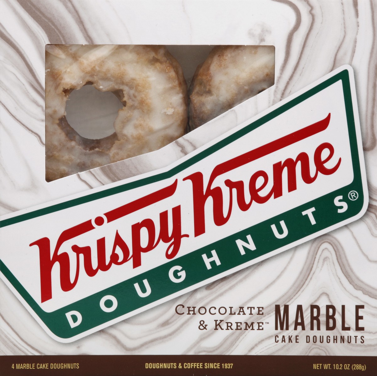 slide 3 of 4, Krispy Kreme Chocolate And Kreme Marble Cake Donut, 11.3 oz