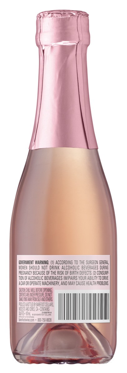 slide 4 of 5, Barefoot Sparkling Wine, 187 ml