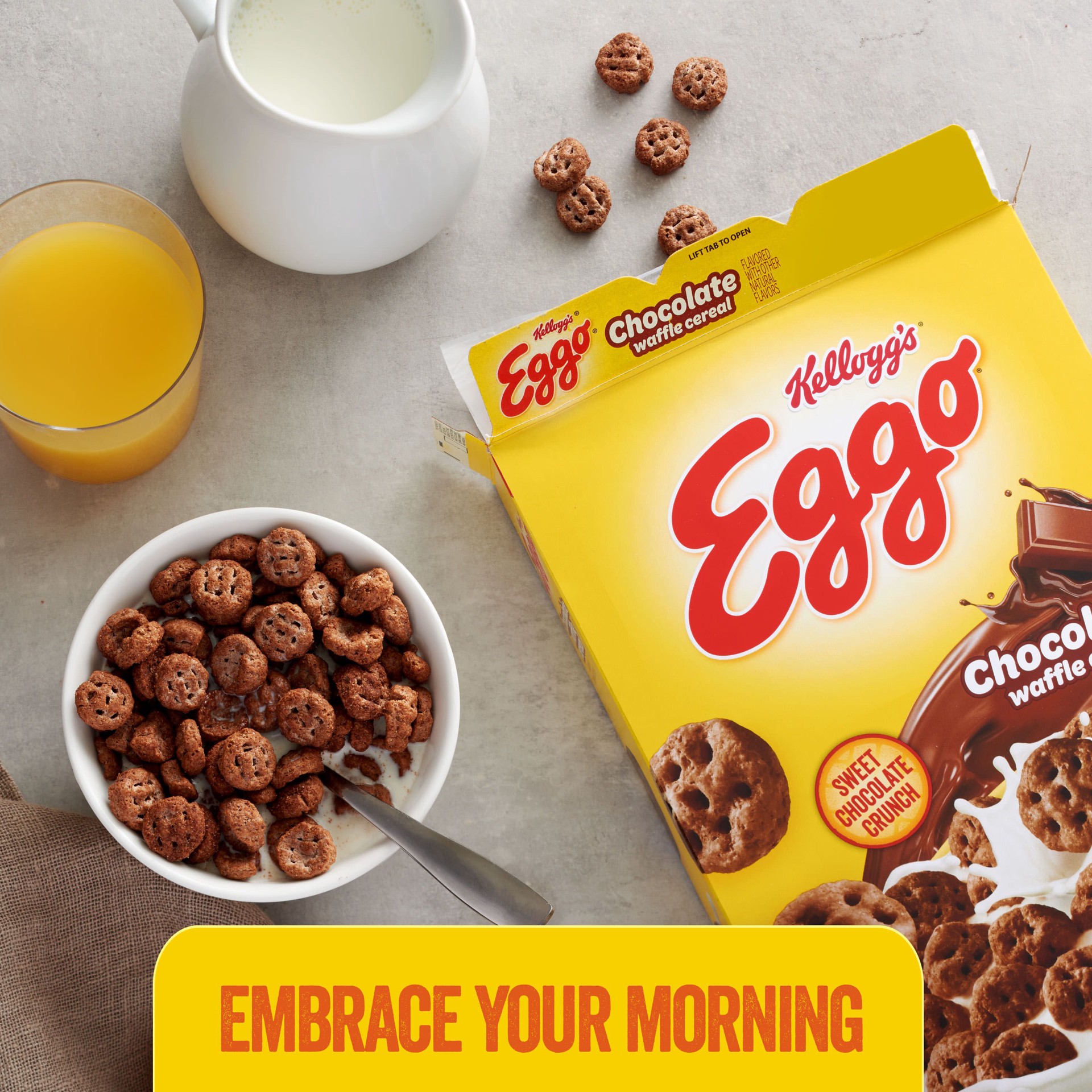 slide 3 of 5, Eggo Breakfast Cereal Chocolate, 8.8 oz, 8.8 oz