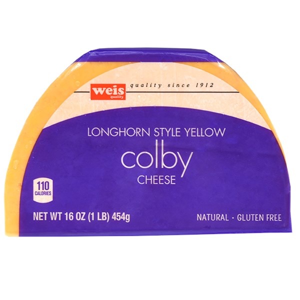 slide 1 of 1, Longhorn Barbecue Style Yellow Colby Bar Cheese, 16 oz