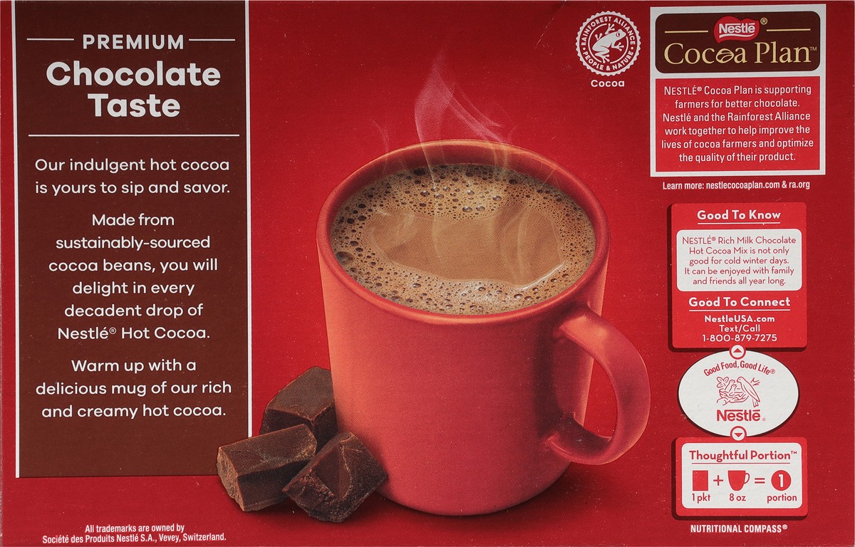 slide 5 of 9, Nestle Hot Cocoa Rich Milk Chocolate Flavored Mix Powder- 6.83 oz, 6.83 oz