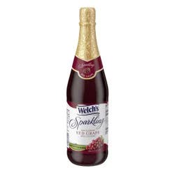 Welch's Non-Alcoholic Sparkling Juice Cocktail, Red Grape, 25.4 Fl Oz Bottle