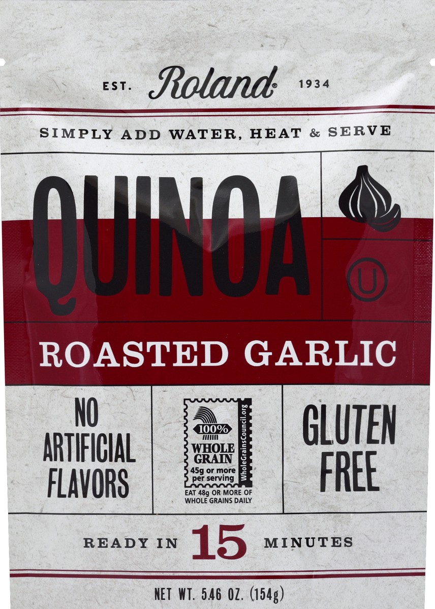 slide 2 of 2, Roland Roasted Quinoa Garlic Pasta, 5.46 oz