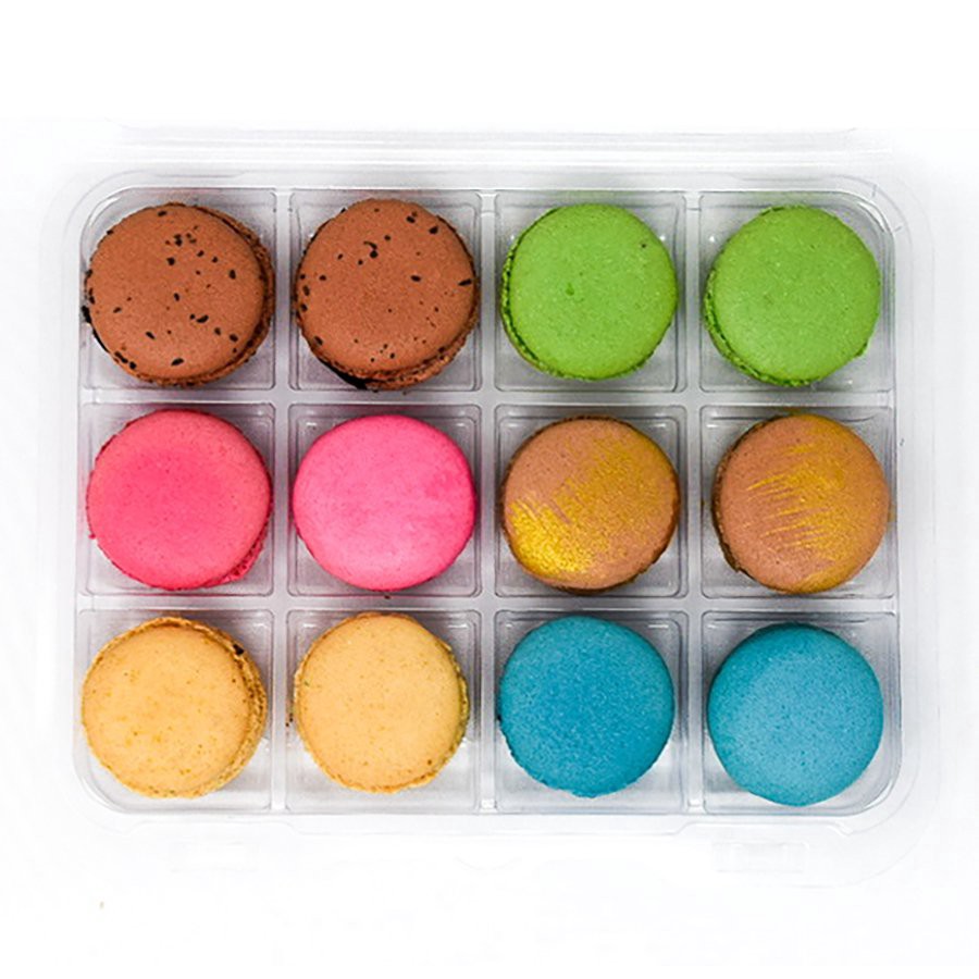 slide 1 of 1, H-E-B Bakery Macaron Cookies - Variety Pack, 12 ct