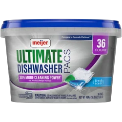 Meijer Ultimate Dishwasher Pacs, Fresh Scent