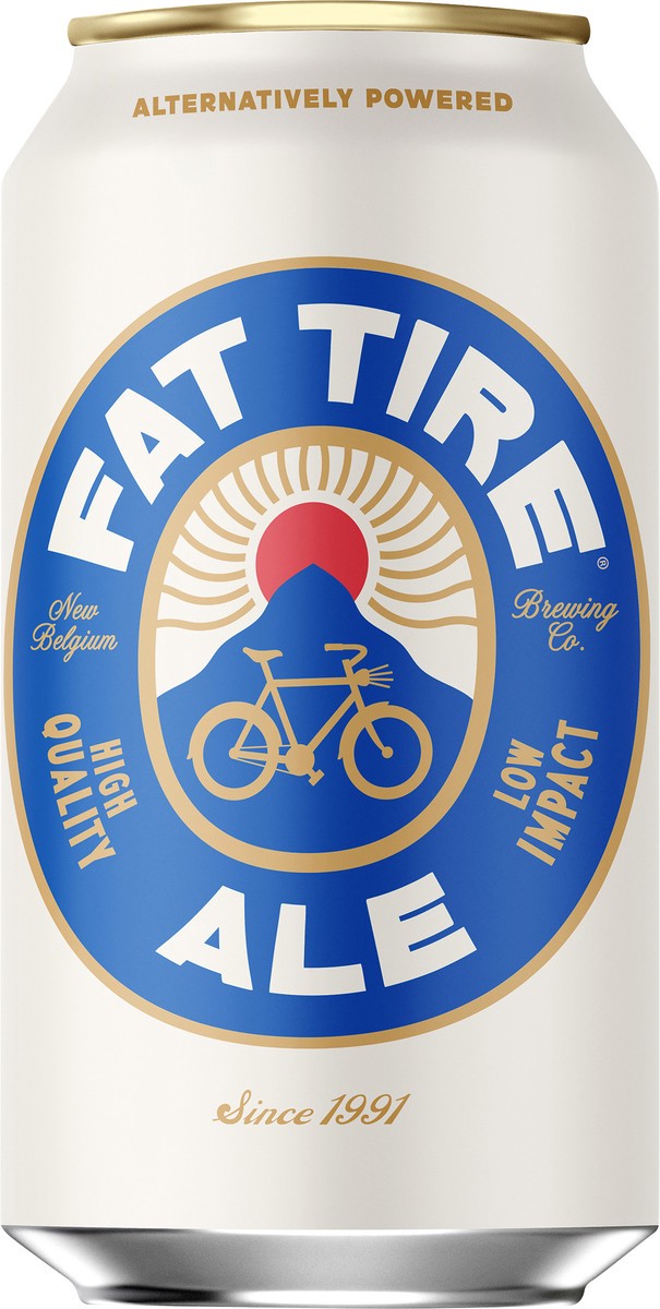 slide 4 of 7, Fat Tire Amber Ale Beer, Amber Ale, 12 oz