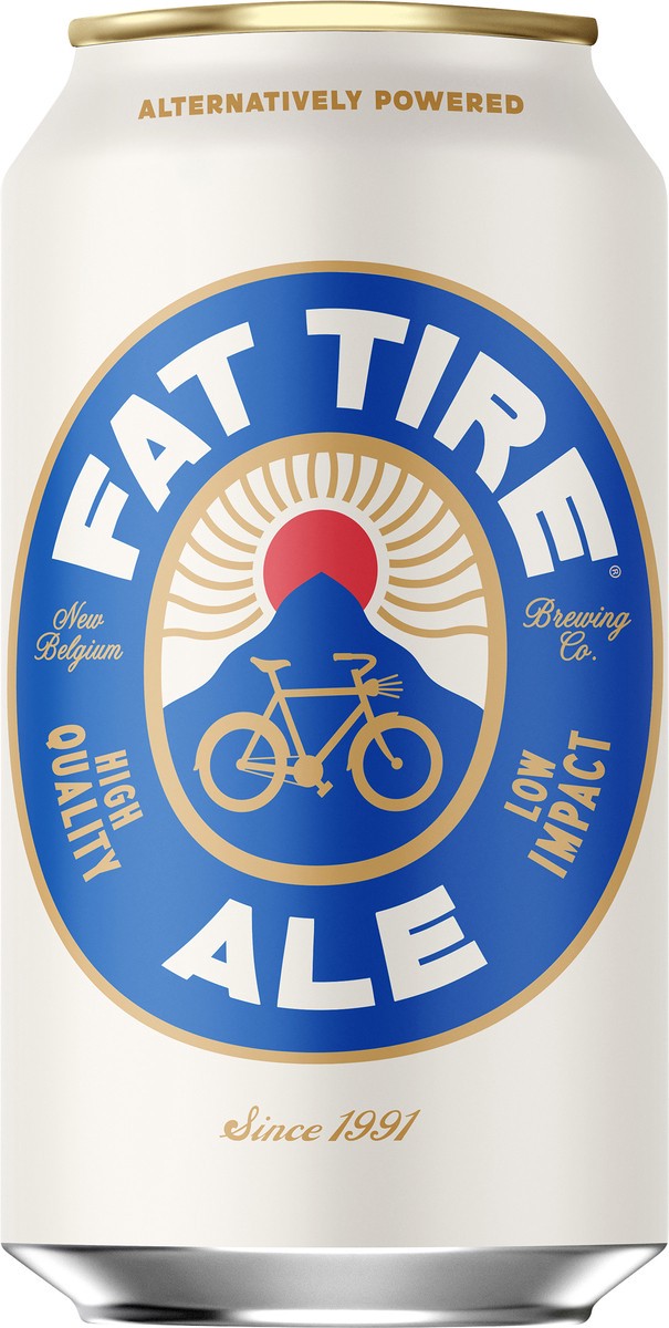 slide 3 of 7, Fat Tire Amber Ale Beer, Amber Ale, 12 oz