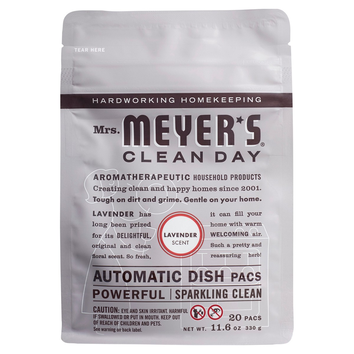 slide 2 of 8, Mrs. Meyer's Mrs. Meyer''s Clean Day Automatic Dish Pacs, Dishwasher Pods, Lavender Scent, 20 Pods, 20 ct