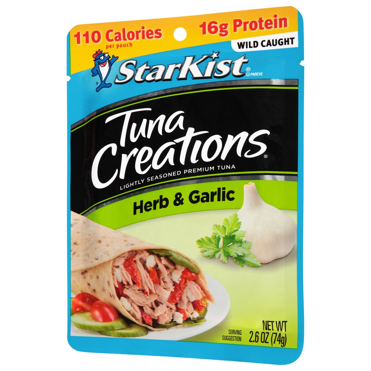 slide 3 of 9, StarKist Tuna Creations Herb & Garlic Pouch - 2.6oz, 2.6 oz