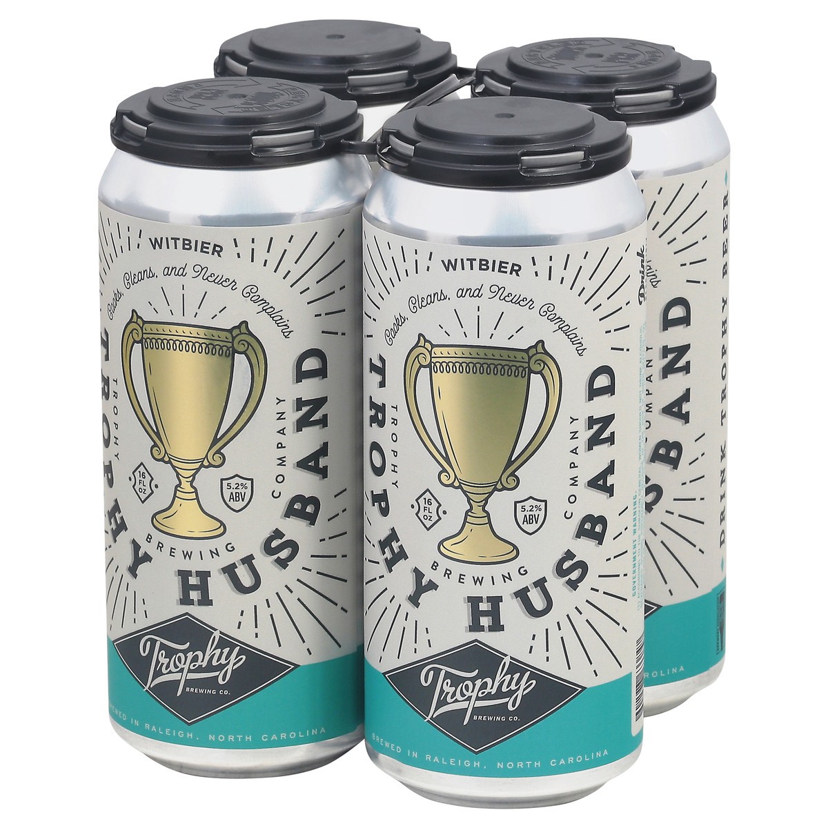 slide 9 of 9, Trophy Brewing Co. Trophy Husband Witbier Beer Can 4 - 16 fl oz Cans, 4 ct; 16 oz