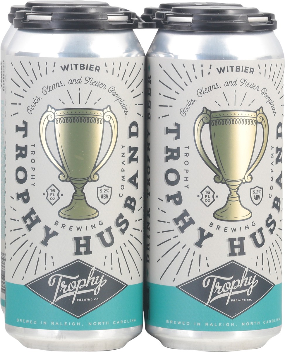 slide 4 of 9, Trophy Brewing Co. Trophy Husband Witbier Beer Can 4 - 16 fl oz Cans, 4 ct; 16 oz