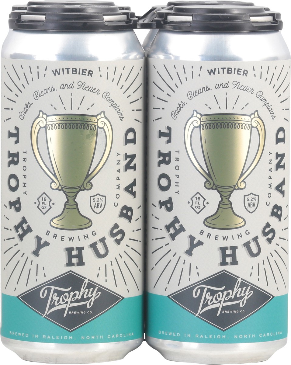 slide 5 of 9, Trophy Brewing Co. Trophy Husband Witbier Beer Can 4 - 16 fl oz Cans, 4 ct; 16 oz