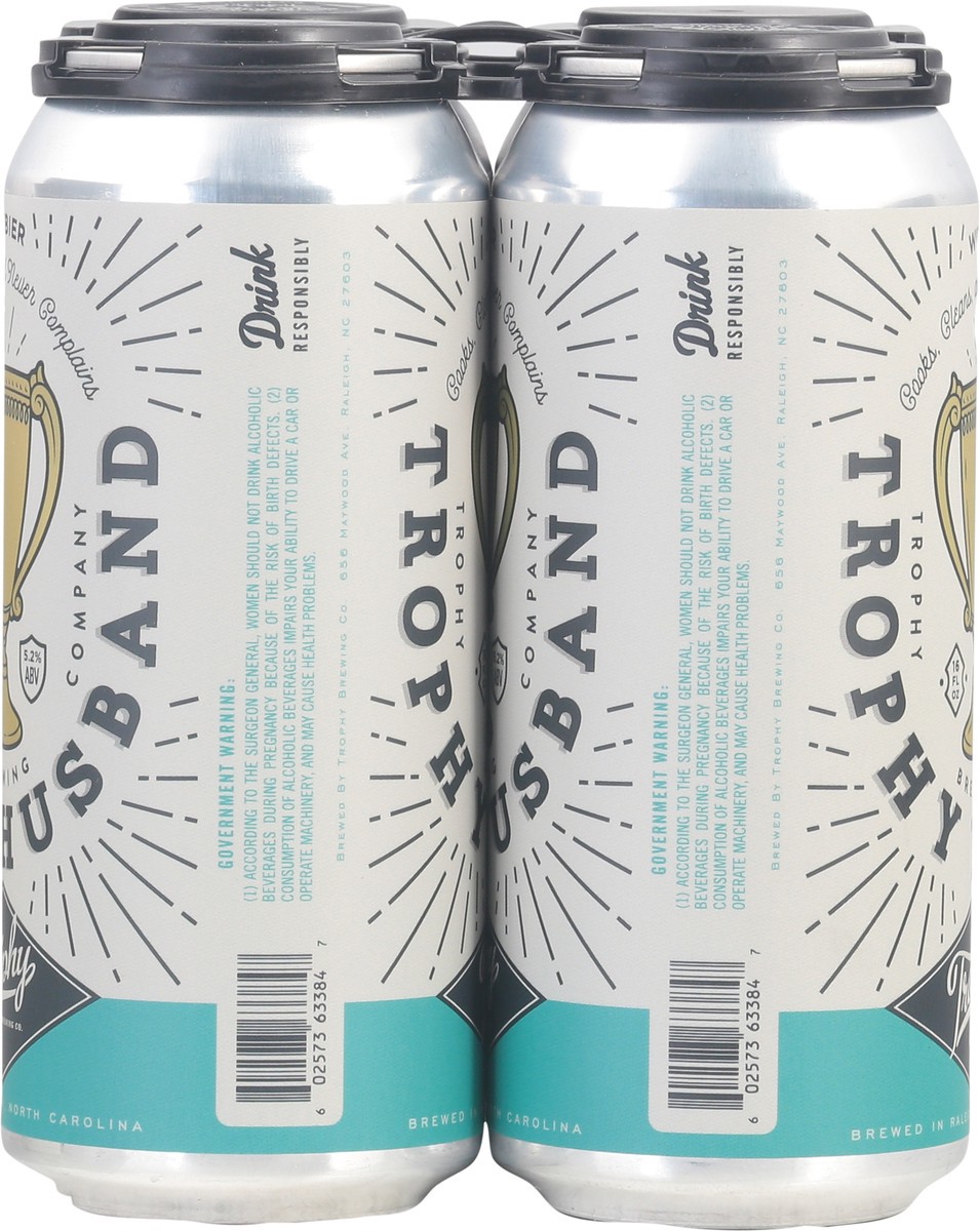 slide 3 of 9, Trophy Brewing Co. Trophy Husband Witbier Beer Can 4 - 16 fl oz Cans, 4 ct; 16 oz