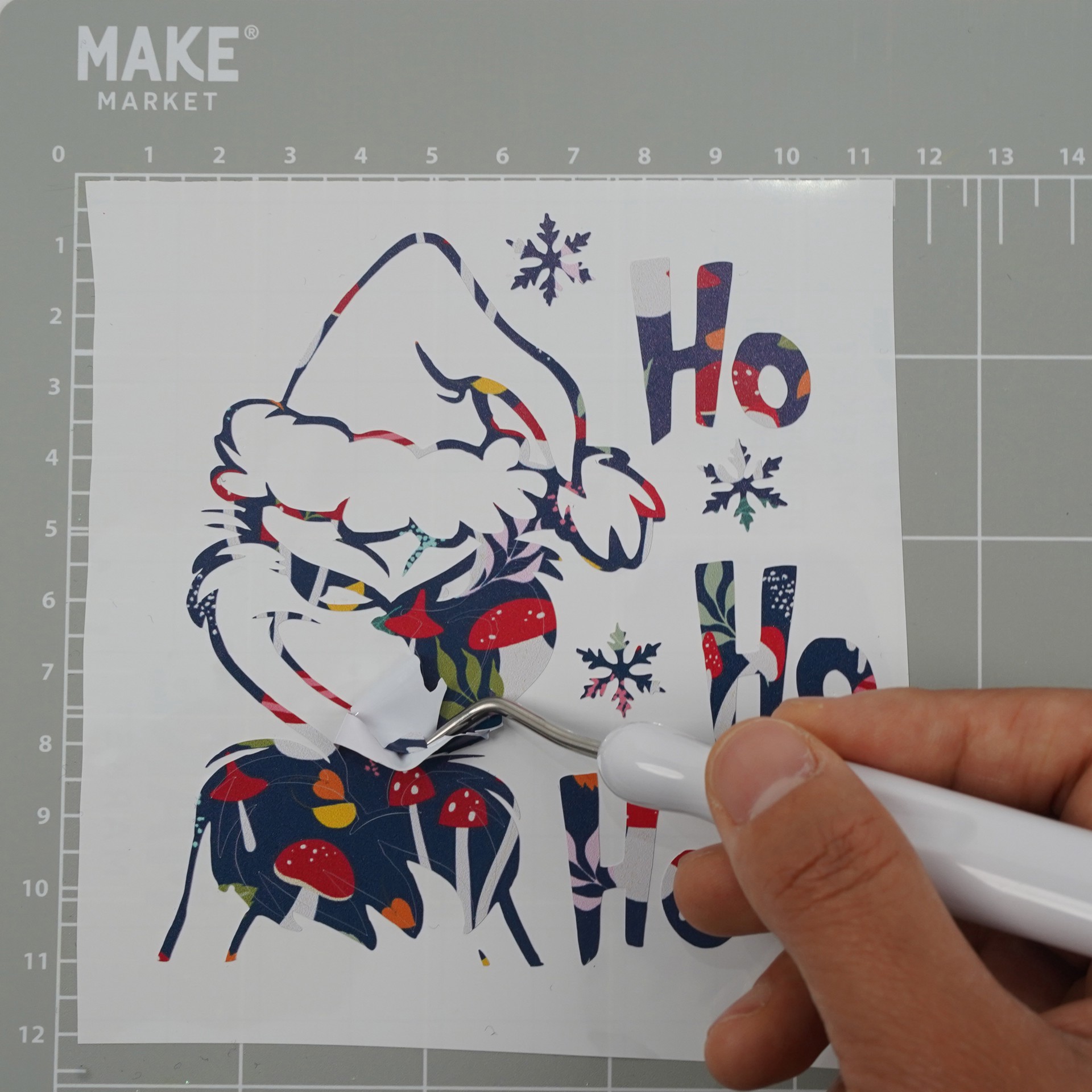 slide 3 of 5, Mushroom Pattern Permanent Vinyl By Make Market, 12 in x 48 in