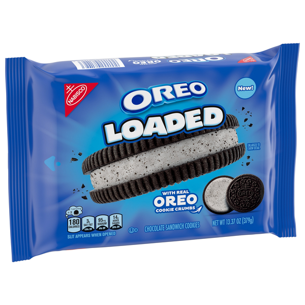 slide 1 of 1, Oreo Loaded Family Size Cookies, 13.37 oz