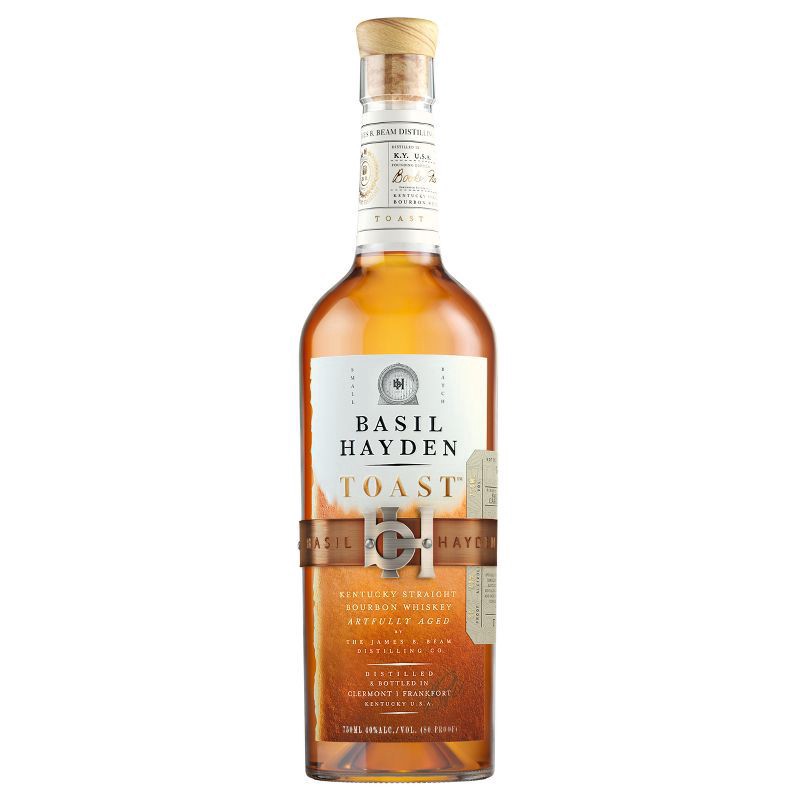 slide 1 of 3, Basil Hayden's Toast Kentucky Straight Bourbon Whiskey 750 ml, 750 ml