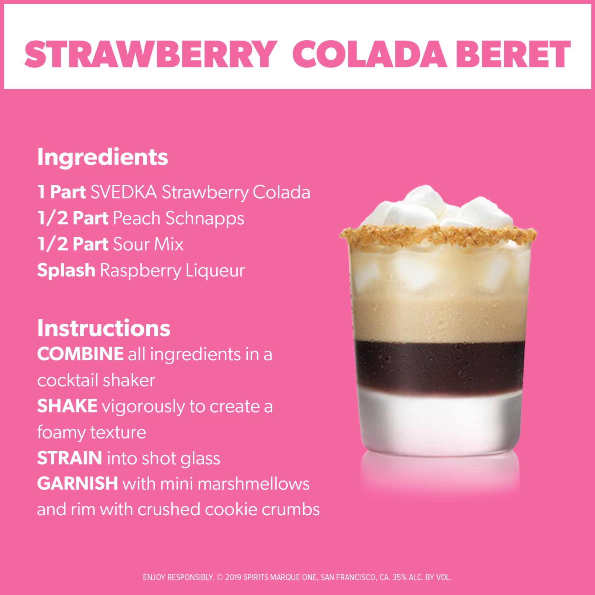 slide 2 of 6, SVEDKA Strawberry Colada Flavored Vodka, 70 Proof, 750 ml
