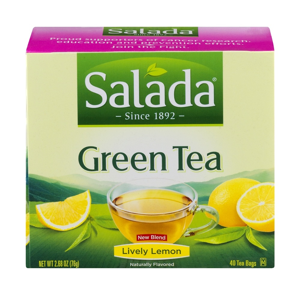 slide 1 of 1, Salada Tea 100% All Natural Green Tea - Classic Lemon, 40 ct