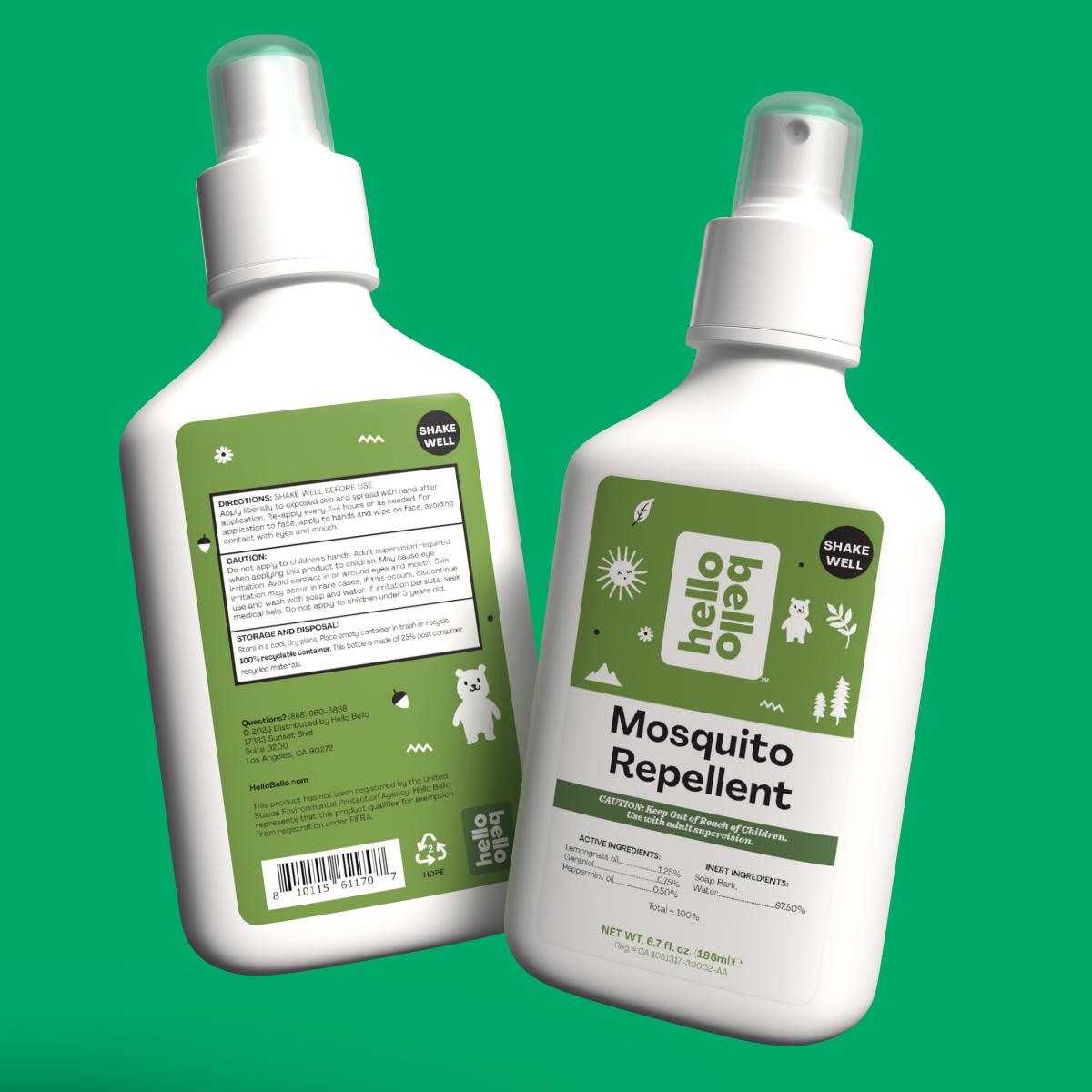 slide 21 of 29, Hello Bello Mosquito Repellent Spray, 6.7 oz