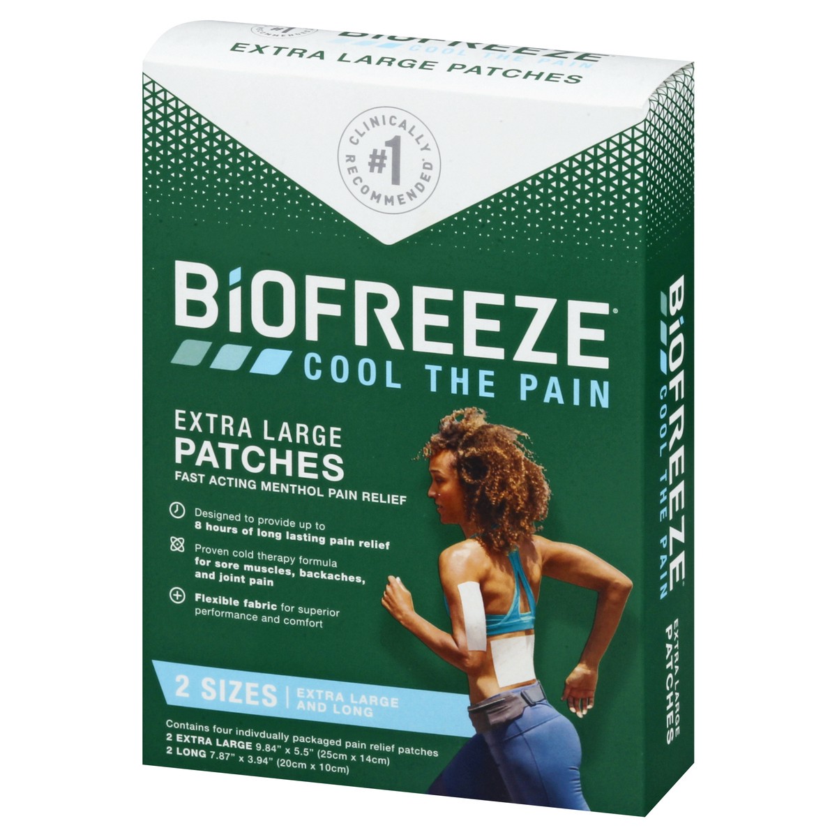 slide 7 of 9, Biofreeze Extra Large Pain Relief Patches 1 ea, 1 ct