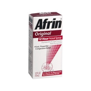 slide 1 of 1, Afrin Original Decongestant Nasal Spray, 0.5 fl oz