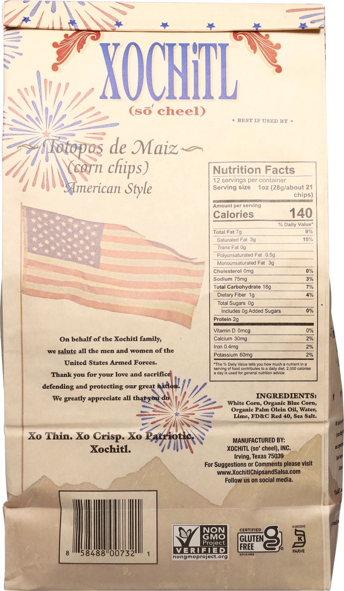 slide 2 of 14, Xochitl American Style Corn Chips 12 oz, 12 oz