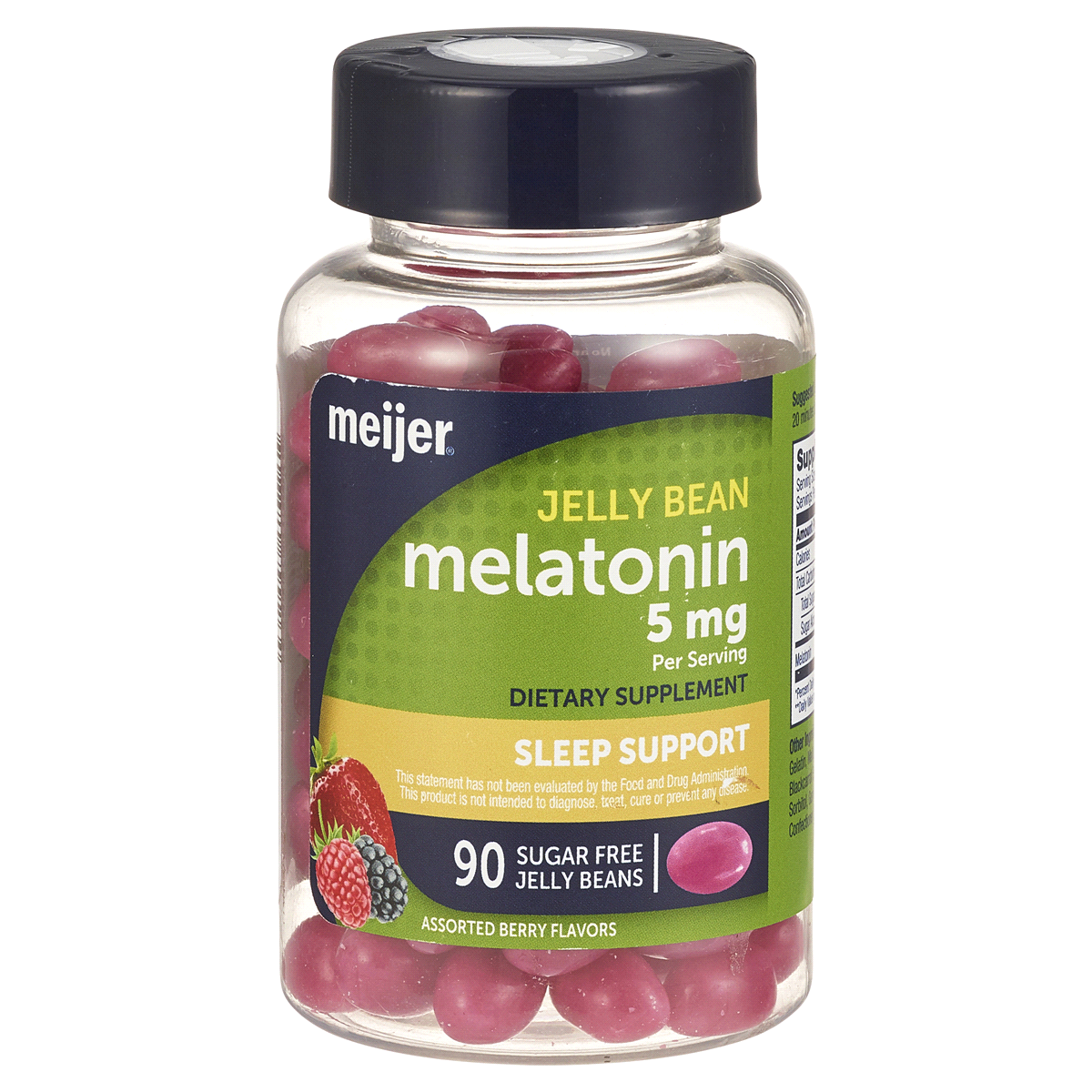 slide 1 of 1, Meijer Jelly Bean Melatonin 5 mg, 90 ct