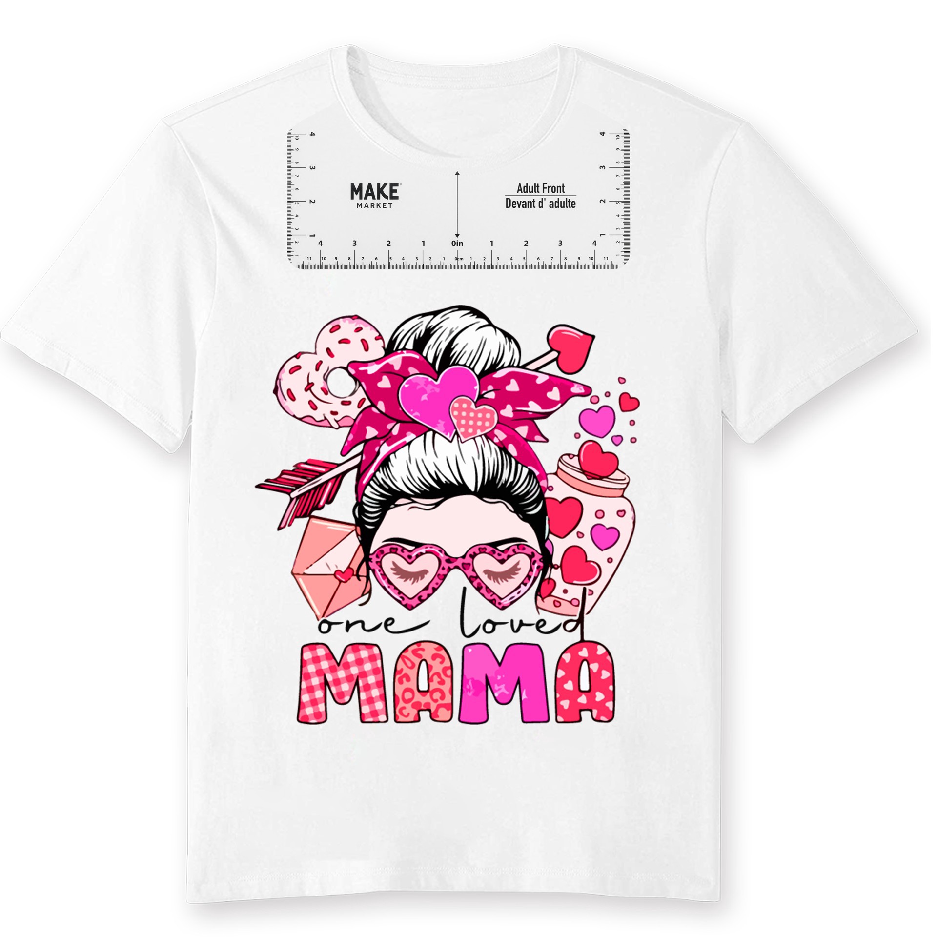 slide 2 of 8, T-Shirt Ruler Guide Set By Make Market, 4.8 in x 0.02 in