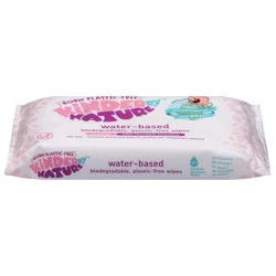 Kinder By Nature Water-Based Wipes - Unscented for Sensitive Skin, 56 ct