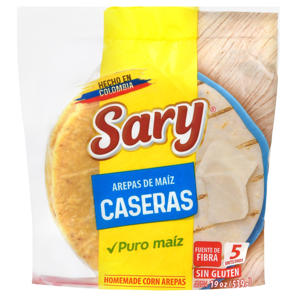 slide 4 of 4, Sary Homemade Corn Arepas 5 ea, 17 oz