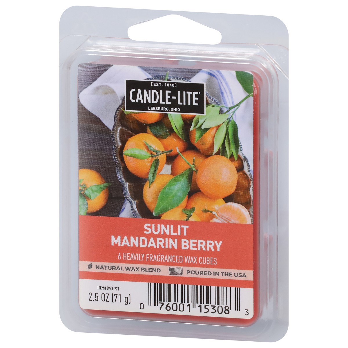 slide 3 of 11, Candle-Lite Sunlit Mandarin Berry Wax Cubes 6 ea, 6 ct