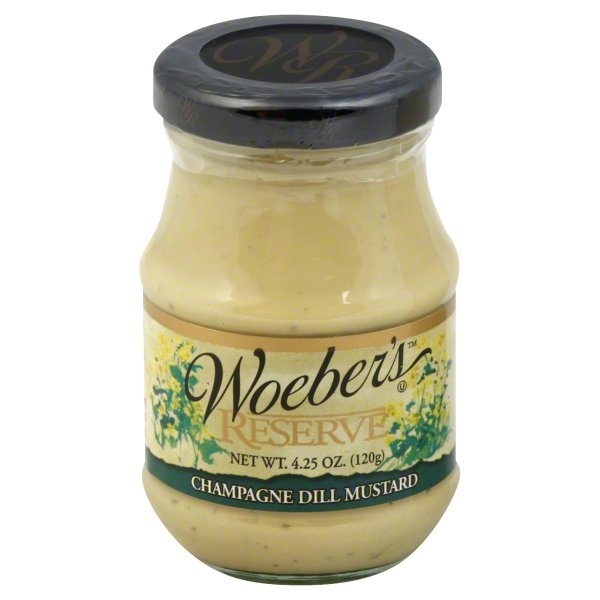 slide 1 of 1, Woeber's Reserve Champagne Dill Mustard, 4.25 oz
