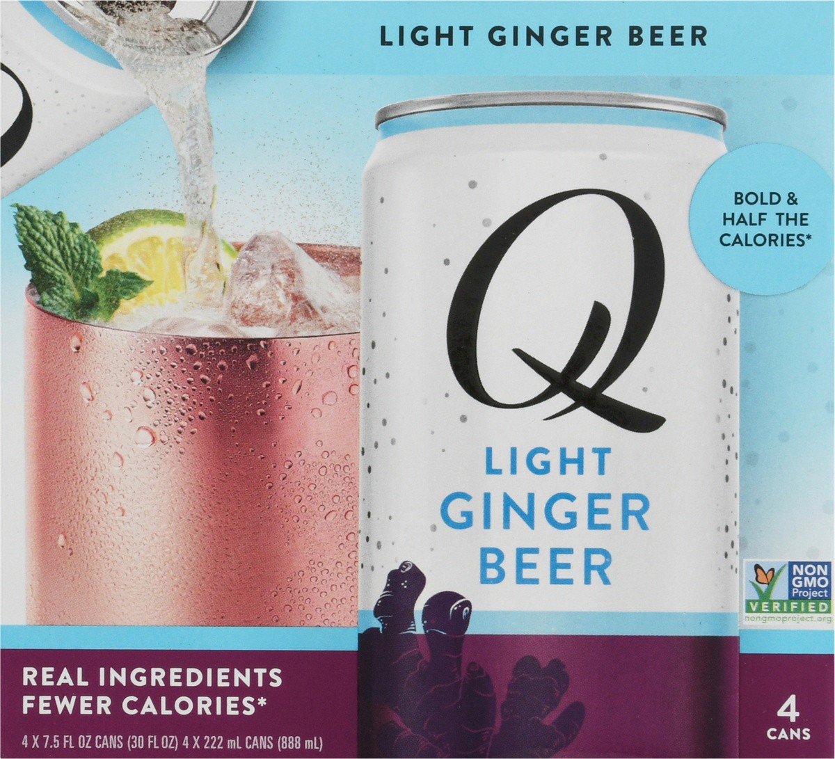 slide 6 of 9, Q Mixers Light Ginger Beer, 7.5 fl oz