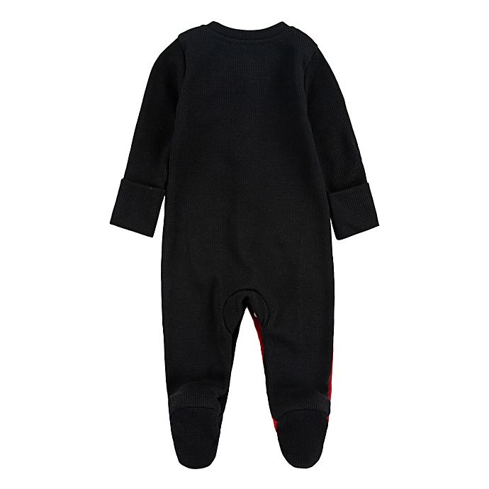 slide 2 of 3, Nike Jordan Newborn Half Court Footed Coverall - Red/Black, 1 ct