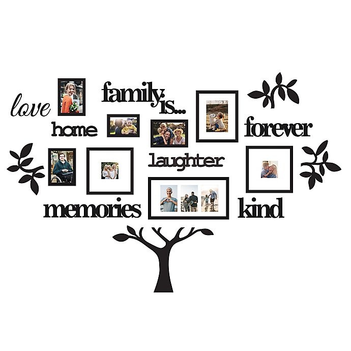 slide 1 of 5, WallVerbs Tree Picture Frames, 19 ct