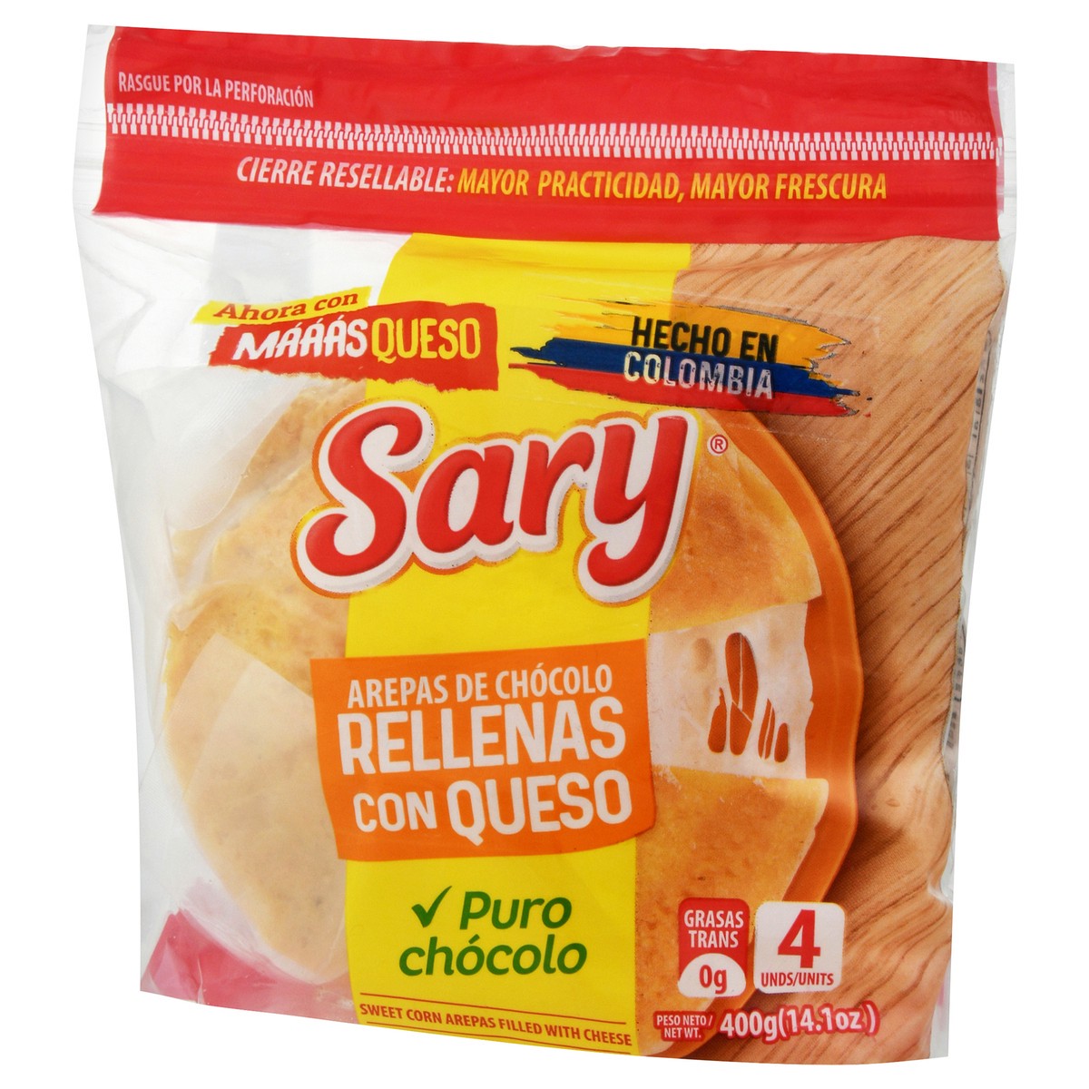 slide 3 of 4, Sary Sweet Corn Filled with Cheese Arepas 4 ea, 14 oz